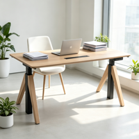 Bureau d'ordinateur réglable en hauteur, table de bureau électrique, poste de travail gaming assis-debout avec cadre de levage à double moteur et mémoire