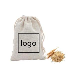 Sacs en coton recyclables personnalisés avec cordon de serrage, style nouveau, à la mode, pour la vente en gros, et sacs et cônes pour barbes à papa imprimés à l'écran - Product Image 2