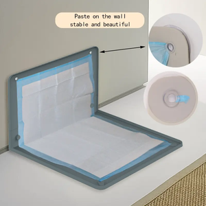 Silicone montato a parete cane Pee Pad supporto vassoio riutilizzabile vasino imbottitura Extra Large wc Pee Pad per animali domestici - Product Image 4