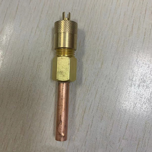 วาล์วเติมน้ำยาแอร์ซานฮัว R410A ทองแดง แบบทางเดียว อะไหล่เครื่องปรับอากาศ ตู้เย็น แบบอังกฤษ - Product Image 1