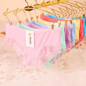 Factory Directly Supplied Low Price seamless lace pantys for women Lady Girl Solid Color boxer briefs