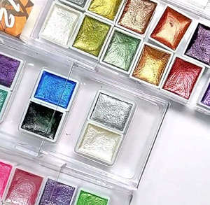 Set di 6 Colori di Smalto Glitterato per Unghie, Set di Colori ad Acquerello Brillanti e Perlescenti - Product Image 3