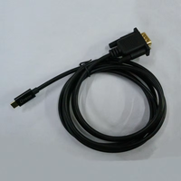Câble adaptateur de conversion Type C vers VGA plaqué or 1080P 60Hz T0024 1M pour ordinateur portable, PC, home cinéma, projecteur HDTV