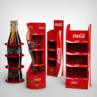 Di alta qualità di Cartone Display stand di vendita al dettaglio espositore piano Personalizzato di birra/vino/bottiglia di acqua/bottiglia di visualizzazione cremagliera