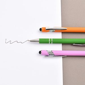 Custom Creative Business Stationery <b>Pen</b> Colorful Metal Press Beautiful Bead Signature <b>Touch</b> <b>Screen</b> Ballpoint <b>Pens</b> for Gift - Product Image 4