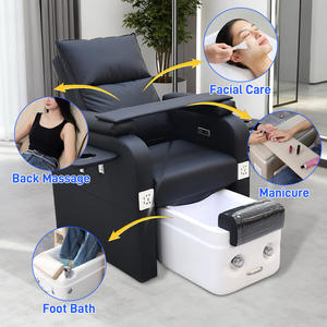 Moderne Nagelsalon Apparatuur Zwart Lederen Elektrische <span class=keywords><strong>Pedicure</strong></span> Stoelen Professionele Pipeless <span class=keywords><strong>Pedicure</strong></span> En Manicure Voetwassing Stoel - Product Image 3