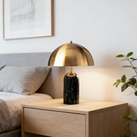 Lampe de table champignon de style nordique, design italien, en marbre, pour chevet, salon, canapé, chambre à coucher et bureau, luxe léger