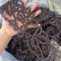 Nouvelle dentelle guipure en laine douce et moelleuse, soluble dans l'eau, pour vêtements, accessoires, chemises pour hommes et femmes, écharpes.
