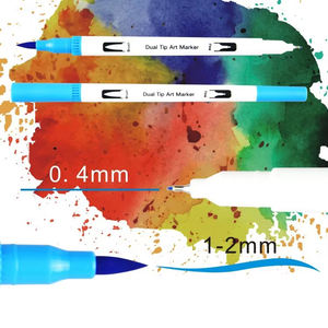 Ensemble de marqueurs d'art pour étudiants 24 60 couleurs Ensemble de marqueurs d'art en <span class=keywords><strong>feutre</strong></span> à <span class=keywords><strong>double</strong></span> tête pour dessiner des graffitis - Product Image 6