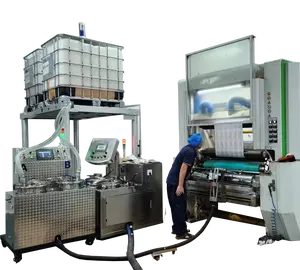 Applicazione di macchine incollatrici di solventi senza solventi due componenti adesivo flessibile imballaggio Solventless 2K colla Mixer