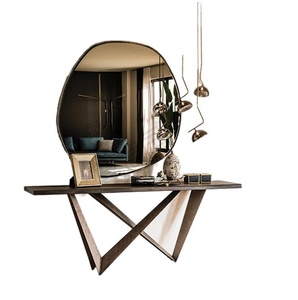 Specchio da Bagno Nordico Ultra Bianco a Parete, Specchio Decorativo per Trucco, <span class=keywords><strong>Ingresso</strong></span> e Corridoio, Specchio di Design - Product Image 5