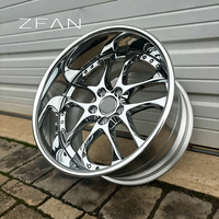 Jantes forgées ZFAN Chrome Deep Concave, finition polie, 18-22 pouces, 5x100 5x120, concaves, pour voitures de tourisme Subaru BRZ