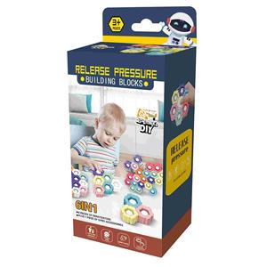 ของเล่นไจโรหมุนเรืองแสงซิลิโคน 6 in 1 ชุดกิจกรรมสร้างสรรค์แบบหมุนได้ <span class=keywords><strong>Spinplus</strong></span> DIY ของเล่นฟิดเจ็ตสปินเนอร์ริง บล็อกต่อ - Product Image 6