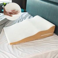 SUREWALHOME Konturiertes Keilkissen aus Memory-Schaum mit Kühlender Tencel-Bezug für Seitenschläfer