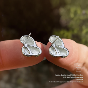 ต่างหูแฟชั่นแบบติดหู สแตนเลส 316L ชุบทอง PVD ทนทาน เป็นมิตรต่อสิ่งแวดล้อม - Product Image 3
