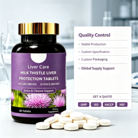 Complément de protection hépatique à base de Chardon-Marie et de Silymarine, formulé par des scientifiques spécialisés dans la science naturelle, pour un foie sain, vente directe usine, 60 comprimés