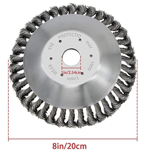Cabezal de Repuesto para Desbrozadora ESAPUTTI de 200 mm, de Alambre de Acero y Nailon Ecológico, en Caja, Cepillo Giratorio para Cortacésped - Product Image 2