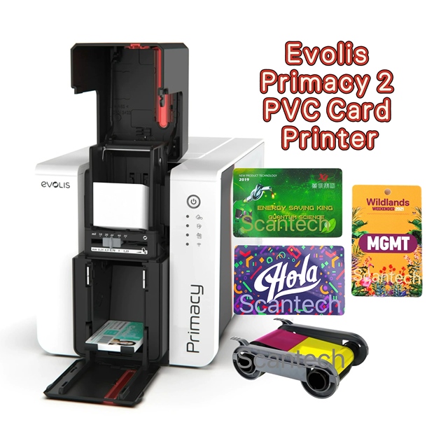 New Product Genuine Evolis Primacy 2 Single Side Dual Side ID PVC Plastic Card Thermal Printer 300dpi