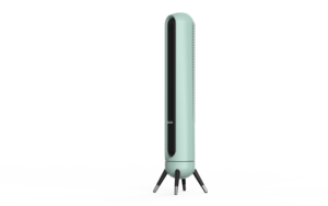 Venta directa de fábrica Ventilador de torre de pie oscilante sin aspas de 35 pulgadas y 3 velocidades con control remoto - Product Image 2