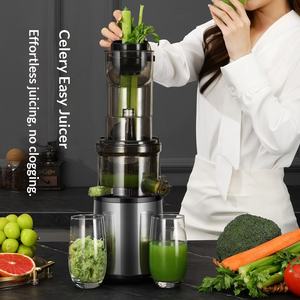 Extracteur de jus professionnel à froid à haut rendement, facile à nettoyer, avec large goulotte pour fruits et légumes entiers, presseur lent à mastication - Product Image 3
