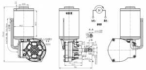 Moteur de turbine à aimant permanent <span class=keywords><strong>pour</strong></span> ouvre-<span class=keywords><strong>porte</strong></span> de garage, 63 mm, couple de 4 à 6,5 N.m, soulève fiablement les portes standard, 30 à 300 tr/min, silencieux et durable - Product Image 4