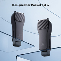 Étui de protection K&F Concept pour DJI Osmo Pocket 3/4 avec 4 emplacements pour filtres, y compris 2 emplacements pour téléobjectifs, coque en PC