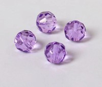 Perles de verre rondes à 32 facettes, grandes perles intercalaires multicolores à trou large pour la fabrication de bijoux DIY (bracelets, colliers)