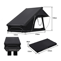 Tente de toit de voiture de haute qualité en tissu Oxford 600D imperméable, coque rigide en aluminium pour SUV 4x4, pour la randonnée en pleine nature