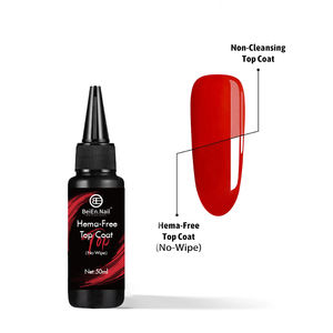 OEM 50ml Gel UV/LED Soak Off Vernis à Ongles Rechargeable avec LOGO Personnalisé, Base et Top Coat Velours Mat, Cristal, Sans <span class=keywords><strong>Tache</strong></span>, Vente en Gros au Kilo - Product Image 2