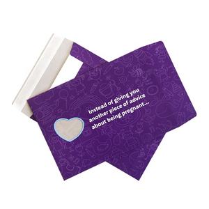 Durable non pliable Rigide violet <span class=keywords><strong>a4</strong></span> Carton Papier Document Enveloppe avec Coeur en forme de fenêtre ouverte - Product Image 4