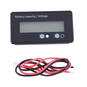 Per indicatore di capacità della batteria al piombo 12V-84V indicatore di capacità a doppio pulsante voltmetro regolabile percentuale Monitor W/guscio - Product Image 1