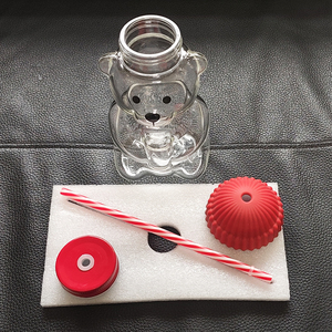 NUOVA Tazza da <span class=keywords><strong>Caffè</strong></span> in <span class=keywords><strong>Vetro</strong></span> <span class=keywords><strong>Borosilicato</strong></span> a Forma di Orsacchiotto, Stile Ins, Prezzo Conveniente, Design Creativo - Product Image 5