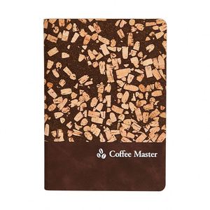 Wholesale <b>A5</b> Eco-Friendly Cork Coffee Grounds Combined PU Leather Notebook Corporate Business Office Use Promotional <b>Notepad</b> - Product Image 2