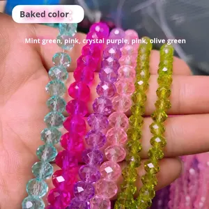 עיצוב שיש באיכות גבוהה יוקרה סִגְנוֹן חרוזים מחזיק מפתחות חרוזים מאבן טבעית תכשיטי חרוזים מזכוכית עשה זאת בעצמך חרוזים צבעוניים טלפון קריסטל - Product Image 5