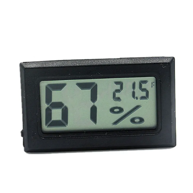 Mini termômetro de aquário de FY-11, termômetro digital embutido celsius fahrenheit sensor higrômetro, medidor de umidade para aquário, geladeira
