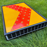 Panneaux de signalisation solaires Flèche LED Chevron Réfléchissant Signalisation de sécurité routière