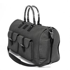 Échantillon Gratuit – Housse de Costume de Luxe Personnalisée Multifonctionnelle en Toile Grise pour Rangement et Voyage – Sac de Transport pour Robe de Mariée - Product Image 3