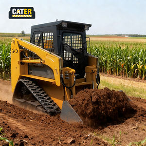 Envío Gratis Nuevo CATER Minicargadora de Orugas China con Motor Diésel de 55KW de Alta Potencia, Pala Quitanieves KYB, Orugas de Acero para Jardín 1 - Product Image 1