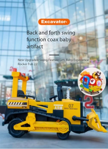 Jouet à roues motrices fonctionnant sur piles, voiture de <span class=keywords><strong>train</strong></span> de travail, voiture électrique pour enfants, voiture télécommandée à pédales - Product Image 6