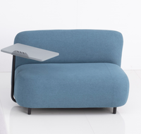 Ensemble de bureau et chaise pliants modernes en tissu pour deux personnes, de haute qualité et à prix compétitif, idéal pour les étudiants, les appartements et les hôtels.