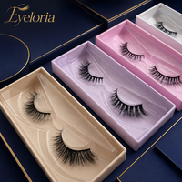 Cils en gros, cils 3D volumineux et effilés, bande complète, 10-12mm, avec emballage personnalisable et marque privée