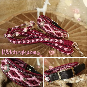 India Paracord Hondenhalsband Meerkleurige Kralen Leren Bloem Kenyan Maasai Stijl Bloemen Collier Chien Pet Riem - Product Image 4