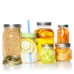 Storage Glass <strong>Jar</strong> Quart With Airtight Lids and Bands Fermenting Pickling Bottle Canning 32oz <strong>Wide</strong> <strong>Mouth</strong> <strong>Mason</strong> <strong>Jars</strong> - Product Image 4