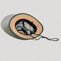 Sombrero de Pesca, Senderismo, Caza y Camping de Secado Rápido, Impermeable, para Hombre, de Poliéster y Nailon, con Malla, Tipo Boonie