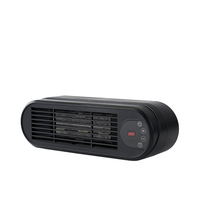 Ventilateur chauffant électrique de bureau PTC 1000W avec télécommande, mini affichage LCD de la température, en plastique