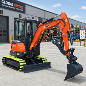 Mini-excavatrice sur chenilles hydraulique de 3,5 tonnes certifiée EPA CE, petite pelle pour travaux de construction, aménagement paysager et déplacement de terre - Product Image 2