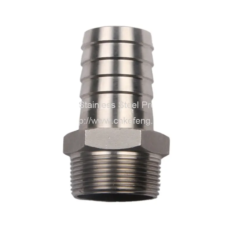 High quality 1/2 stainless steel 316 304 hex hose barb fitting