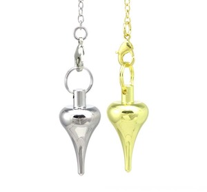 Metallo Pendolo Pendulos Pendoli per Rabdomanzia A Spirale Cono Antico Piramide Pendule Spirtual Reiki pendente - Product Image 2