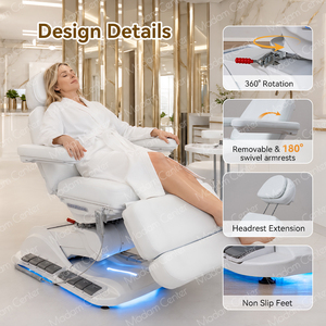 Mobiliario de Estética Madamcenter: Camilla Eléctrica para Clínica Estética, Mesa Cosmética, Silla de Tratamiento Facial, Cama de Belleza - Product Image 5