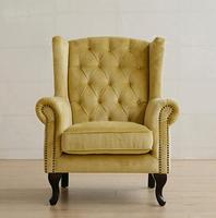 Chaise de canapé simple minimaliste italienne légère, chaise de loisirs de luxe à dossier haut et design tigre de style américain pour chambre à coucher ou hôtel